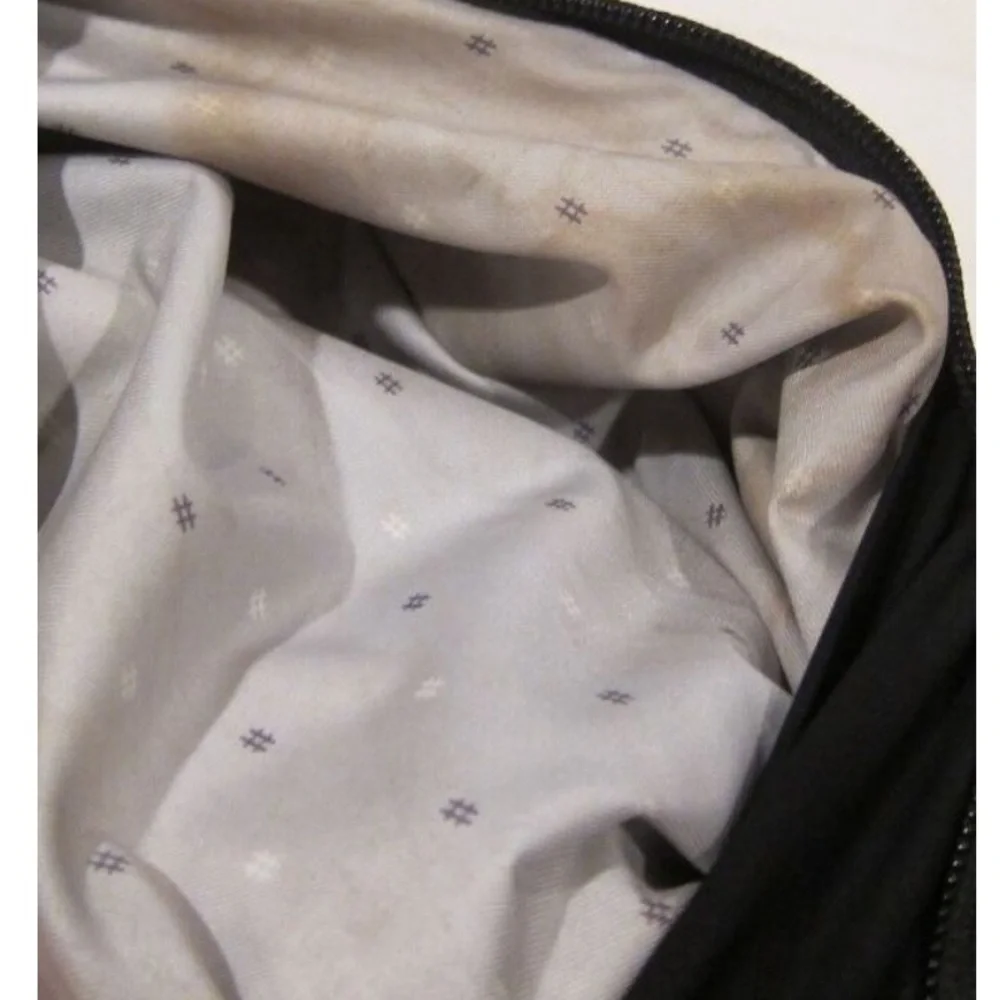 RARE Lululemon B3 Rolltop Backpack in Black w/ Hashtag Print Liner